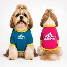 ROUPA Adidog CAMISETA PET Cores para Cachorro e Gato Premium PetWear Marca Roupinha