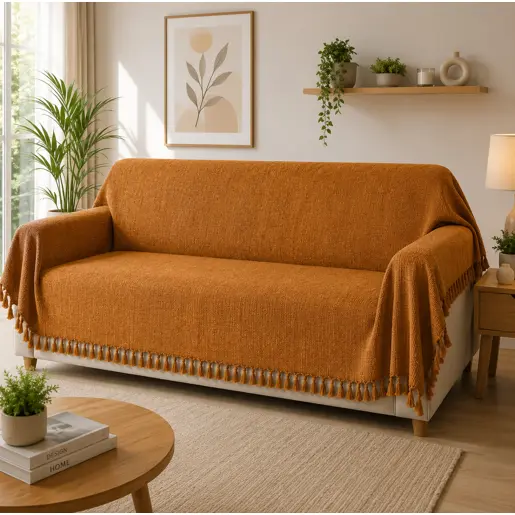 Manta  Sofá King  Super Gigante 3,00 x 1,80 Capa Tipo Protetora Decorativa Luxo