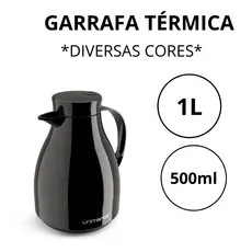 garrafa térmica café PARIS 1 litro ou 500ml Unitermi Bule com Gatilho