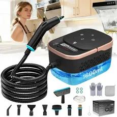 Limpador a Vapor Portátil Multifuncional Limpeza Profunda com Kit de Acessórios Completos