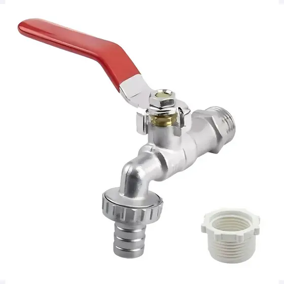 Torneira Esfera Bico Jardim Garagem Quintal Tanque 1/2 de Volta Resistente