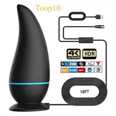 Antena Interna Para Tv Digital Amplificada 1080 Hdtv Interna Amplificada Magnética via USB