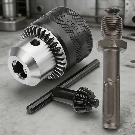 Adaptador SDS Plus 1/2" | Mandril Furadeira Engate Rápido | Acessório para Martelos