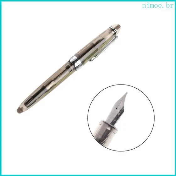 Nim JINHAO 992 Caneta-Tinteiro Transparente 0 5mm Papelaria Ferramentas Escrita