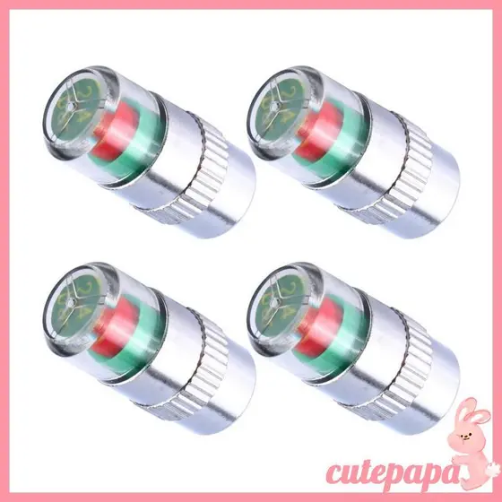 cutepa 4 Tampas Monitoramento Pressão Pneus Carro Alerta Cor Detecção Real