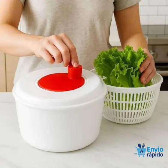Centrifuga Salada Manual - 4L - Escorredor Facil Uso Rapido Pratico Cozinha Sortida
