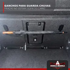 Ganchos para Guarda-Chuvas – Fixação no Sistema ISOFIX do Carro | Praticidade e Organização