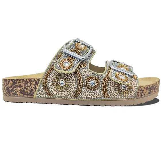 Sandália Feminina Papete Cascalhos Birken Meijile201