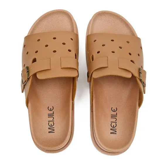Meijile Sandálias Rasteiras Femininas em Cores Variadas com Fivela Ajustável e Design Confortável252