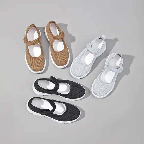 Meijile Tenis Meia Feminino Tênis femininos sem cadarço e sem cadarço Sapatos casuais confortáveis ​​com sola macia213