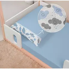 Jogo Lençol 02 Peças MINI BERÇO 89X38cm Percal 400 Fios - Berço Pequeno de Bebê Super Macio