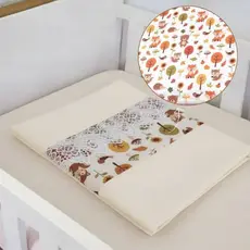 Lençol Avulso Cercado de Bebê Chiqueirinho SEM Elástico - Barrado Estampado Percal 400 fios