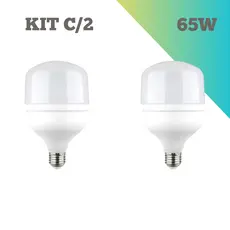 Lâmpada LED 65W Branco Frio 6500k Price Led Kit c/2