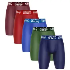 Kit com 3 Cuecas Boxer  Ciclista em Microfibra Premium Lisa Cueca Box Alongada Adulto Masculino Ideal para Esportes.