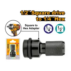 Adaptador para Chave de Impacto 1/2″ para 1/4″ Hex INGCO ABH60501