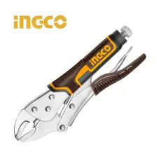 Alicate de Pressão Curvo 10″ INGCO – Mordente Ajustável e Niquelado HCJLW0210