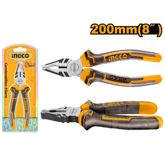 Alicate Universal 8″ 200mm Polido INGCO HCP08208 Profissional