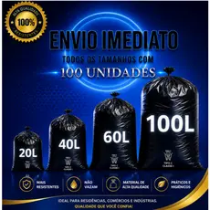 SACO DE LIXO 100L/60L/40L/20L