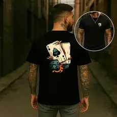 Camiseta Unissex Cartas Manga Curta Algodão Streetwear Estliso