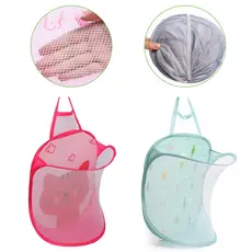 Cesto De Roupa Suja De Parede Para Banheiro-Cesto Dobrável Para Roupas Sujas E Cesto Para Guardar Brinquedos Infantis