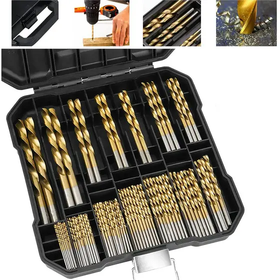 Jogo Kit De 99 Brocas Aço Rápido 1.5mm a 10mm