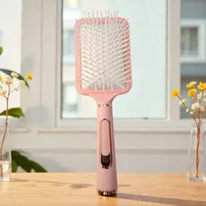 Escova Raquete Profissional Cabelo Feminina Antifrizz Massageadora Design Ergonômico Salão