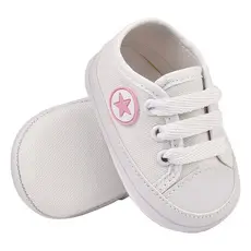 Tenis Bebe Feminino Sapatinho Menina Estrela