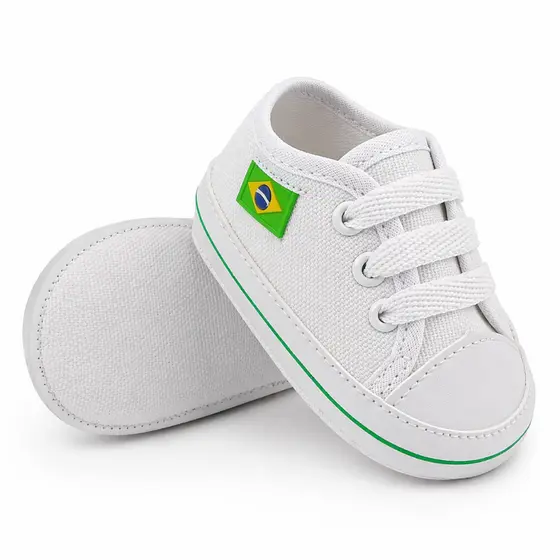 Tênis Bebê Brasil Copa Infantil Sapatinho Confortável Menino Menina