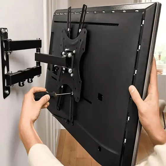 Suporte Articulado Universal de Parede para TVs 16–55 – Movimento Completo e Aço Reforçado