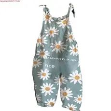 Macacão Vestuário Feminino Jardineira Cargo Sem Manga Elegante Solto Longo Alça Fina Ciganinha