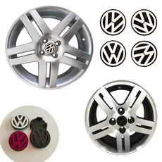 Kit 4 Calotinha Tampa Meio De Roda Volkswagen Gol Fox Golf Sportline Saveiro Aro 14 15 16 17 56mm
