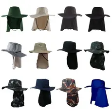 Chapéu Pescador com Proteção na Nuca para Pesca, Trilhas, Camping e Sol