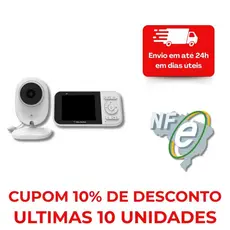 Babá Eletrônica Bivolt com Monitor LCD, Visão Noturna e Áudio Bidirecional – Segurança para Bebê