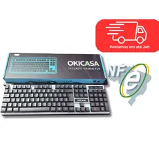 Teclado gamer com retroiluminacao - okicasa