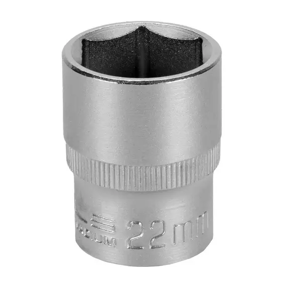 SOQUETE SEXTAVADO ENCAIXE 1/2POL., CRV 22MM, 1PC // STELS