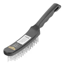 ESCOVA MANUAL, ACO, 5 FILEIRAS, CABO PLASTICO, 1PC // SPARTA