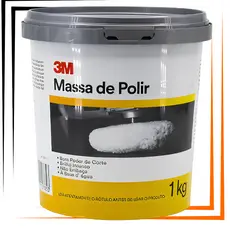 MASSA DE POLIR 3M BASE ÁGUA BRILHO INTENSO ORIGINAL 1 KG ENVIO IMEDIATO