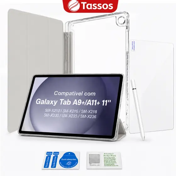 TASSOS Capa para Samsung Galaxy Tab A11+/ A9 +/A9 Plus 11 polegadas 2023(SM-X210/SM-X216/SM-X218) Suporte Pencil