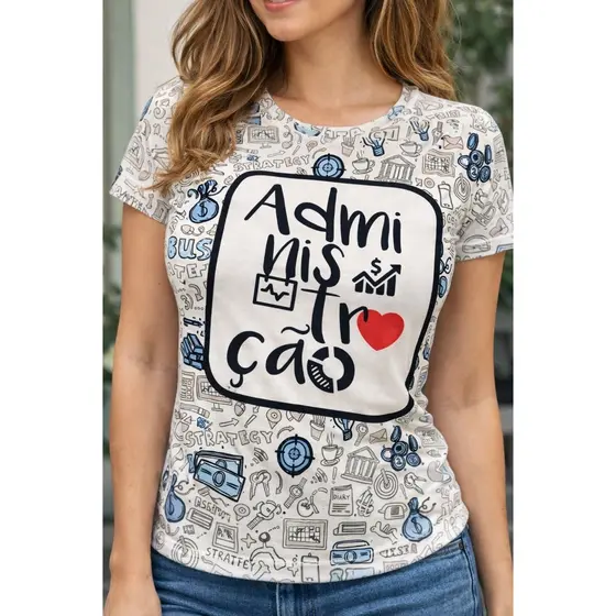 Camisa Administração ; Blusa Administração ; Uniforme Administração
