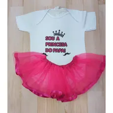 Body Sou a princesa do Papai; Body Princesa ; Body infantil menina; Body menina do papai