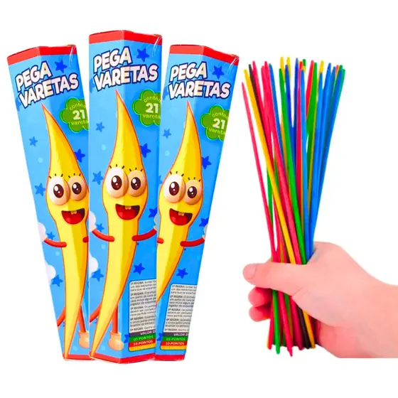 Kit c/ 50 Pega Varetas Brinquedo Educativo e Divertido Ideal para Festas e Lembrancinhas Infantis