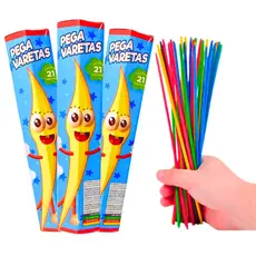 Kit c/ 50 Pega Varetas Brinquedo Educativo e Divertido Ideal para Festas e Lembrancinhas Infantis