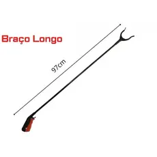 Pegador De Objetos Mão Mecânica Extensora Pinça Garra Forte