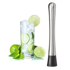Socador Macerador Inox para Gelo, Caipirinha, Limão. Barman