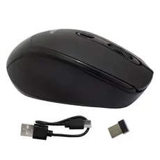 Mouse sem Fio Recarregável Mega M180 Preto DPI Ajustável