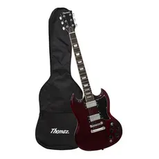 Kit Guitarra Elétrica SG TEG 340 Vinho com Capa Thomaz