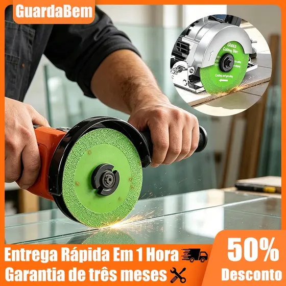 Disco De Corte Para Vidro Diamantado 100mm Ultrafino Para Cortar Vidro Piso Polimento Profissional