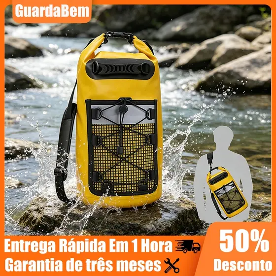 Bolsa Impermeável Waterproof Mochila Sacola À Prova D'água 10L/20L/30L Para Caiaque/Natação