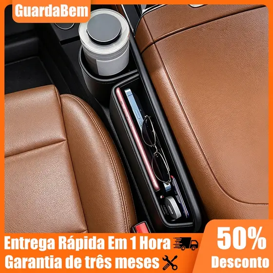 Organizador Lateral De Carro De Couro Assento Universal Multifuncional Crevice Side Storage Box
