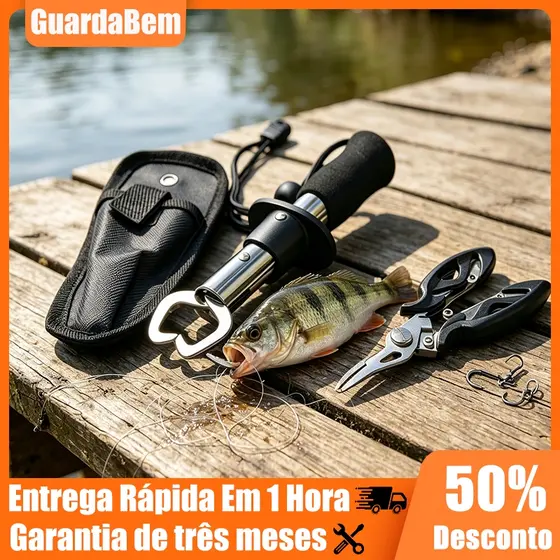 Alicate De Pesca 2 Peças E Ferramentas Multifuncionais Para Os Lábios De Peixe Com Acessórios Bônus